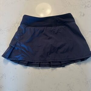 Ivivva Girls' Navy Athletic Skort with Pleated Hem
